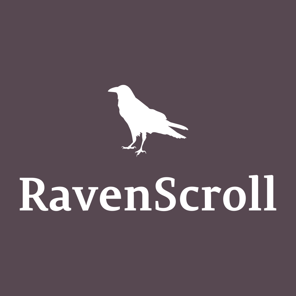 RavenScroll.com logo